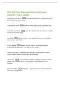PSYC-140 Final Exam questions and answers&NewLine;Graded A&plus; latest update&NewLine;longitudinal study design -following individuals over a long period of time&NewLine;with multiple assessment points&NewLine;cross-sectional study -comparing different age groups at the same time&NewLine;natur