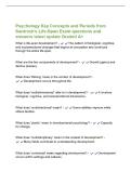 Psychology Key Concepts and Periods from&NewLine;Santrock's Life-Span Exam questions and&NewLine;answers latest update Graded A&plus;&NewLine;What is life-span development&quest; - The pattern of biological&comma; cognitive&comma;&NewLine;and socioemotional changes that begins at conception and con