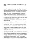 BMGT 301 INFO SYSTEMS EXAM 1 VERIFIED STUDY GUIDE
