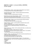 BMGT301- EXAM 1 &lpar;1&comma;2&comma;3&comma;4&comma;6&comma; EXCEL&rpar; VERIFIED STUDY GUIDE