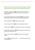 Santrock Lifespan Development Chapter 2 Exam&NewLine;questions and answers latest update Graded A&plus;&NewLine;Evolutionary psychology - A new approach that emphasizes the&NewLine;importance of adaptation&comma; reproduction&comma; and "survival of the fittest" in&NewLine;shaping beha