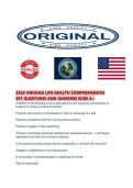 2026 INDIANA LIFE HEALTH COMPREHENSIVE SET QUESTIONS AND ANSWERS SURE A&period;pdf