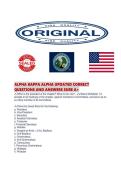 ALPHA KAPPA ALPHA UPDATED CORRECT QUESTIONS AND ANSWERS SURE A&period;pdf
