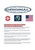 2026 NEVADA LIFE AND HEALTH LICENSE QUESTIONS AND ANSWERS SURE A&period;pdf