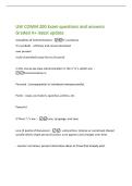 UW COMM 200 Exam questions and answers&NewLine;Graded A&plus; latest update&NewLine;4 Qualities of Communication -it's a process&NewLine;it's symbolic - arbitrary and conventionalized&NewLine;ever present&NewLine;multi-channeled &lpar;many forms of comm&rpar;&NewLine;In this course we view communi