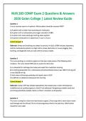 NUR 283 COMP Exam 2 Questions & Answers 2026 Galen College &vert; Latest Review Guide