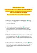 Intuit Course Tax 1 Exam  &NewLine;Comprehensive Resource To Help You Ace 2026-2027 Exams &NewLine;Includes Frequently Tested Questions With ELABORATED &NewLine;100&percnt; Correct COMPLETE SOLUTIONS &NewLine;Guaranteed Pass First Attempt&excl;&excl; Current Update&excl;&excl; 