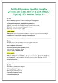 Certified Occupancy Specialist Complete Questions and Guide Answers &lpar;Latest 2026&sol;2027 Update&rpar; 100&percnt; Verified Graded A&plus;