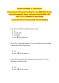 Income Tax Exam 1 &ndash; Smart book  &NewLine;Comprehensive Resource To Help You Ace 2026-2027 Exams &NewLine;Includes Frequently Tested Questions With ELABORATED &NewLine;100&percnt; Correct COMPLETE SOLUTIONS &NewLine;Guaranteed Pass First Attempt&excl;&excl; Current Update&excl;&excl;