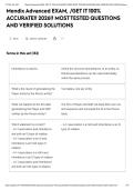 Mendix Advanced EXAM&comma; &sol;GET IT 100&percnt; ACCURATE&excl;&excl; 2026&excl;&excl; MOST TESTED QUESTIONS AND VERIFIED SOLUTIONS&NewLine;&NewLine;