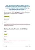 NURS 5315 ENDOCRINE PRACTICE TEST WITH 500 LATEST QUESTIONS AND CORRECT ANSWERS WITH RATIONALES &sol; UTA NURS 5315 ADVANCED PATHOPHYSIOLOGY- MODULE 7 & 8 ENDOCRINE QUESTIONS REVIEW PRACTICE