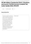 NR 509 Midterm Chamberlain EXAM&comma; &vert;&vert; Questions and Answers &lpar;Verified Answers&rpar; Complete Test &lpar;Latest Update 2026&rpar; UPDATE&excl;&excl;&NewLine;&NewLine;