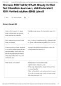 Nra basic RSO Test Key EXAM Already Verified Test &vert; Questions & Answers&comma; Well Elaborated &vert; 100&percnt; Verified solutions &vert;2026 Latest&excl;&excl;&NewLine;&NewLine;