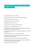 NUR 257 Exam 3 Practice Questions and Review Guide
