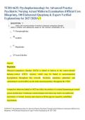 NURS 6635 Psychopharmacology for Advanced Practice Psychiatric Nursing Midterm Study Guide 2027&sol;2028 &vert; 100 Practice Questions & Rationales