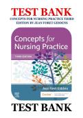 Test Bank for Concepts for Nursing Practice 3rd Edition by Jean Foret Giddens - Complete Concepts Questions&comma; Answers and Rationales &lpar;Latest Update 2026&rpar;