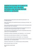 AMERICAN BOARD OF SURGICAL ASSISTANTS TEST REVIEW