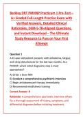 Barkley DRT PMHNP Practicum 1 Pre-Test 2026&sol;2027 &ndash; A&plus; Graded Full-Length Practice Exam with Verified Answers&comma; Detailed Clinical Rationales&comma; DSM-5-TR-Aligned 200 Questions&comma; and Instant Download &ndash; The Ultimate Study Resource to Pass on Your First Attempt