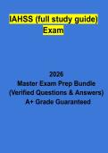 IAHSS Full Study Guide Exam &vert; Practice Questions&comma; Answers & Healthcare Security Certification Prep