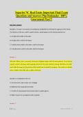 Superior NC Real Estate Important Final Exam Questions and Answers Plus Rationales &vert; 100&percnt; Guaranteed Pass&excl;&excl;&excl; 