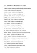 CLT 3040 EXAM 2 VERIFIED STUDY GUIDE