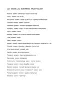 CLT 3040 EXAM 3 VERIFIED STUDY GUIDE