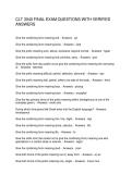 CLT 3040 FINAL EXAM QUESTIONS WITH VERIFIED ANSWERS