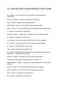 CLT 3040 SECTION 3 EXAM VERIFIED STUDY GUIDE