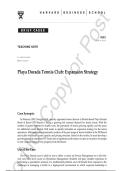 Case Solution for Playa Dorada Tennis Club Expansion Strategy