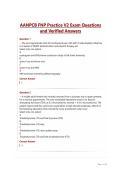 AANPCB FNP Practice V2 Exam Questions and Verified Answers&period;