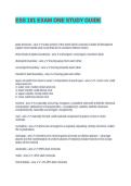 ESS 101 EXAM ONE STUDY GUIDE&NewLine;&NewLine;&NewLine;