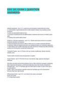 ESS 101 EXAM 1 QUESTION ANSWERS