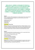 ABSA EXAM &sol; AMERICAN BOARD OF SURGICAL ASSISTANT &lpar;ABSA&rpar; ACTUAL EXAM 2026&sol;2027 PREP QUESTIONS COMPLETE ACCURATE EXAM APPROVED QUESTIONS AND CORRECT VERIFIED SOLUTIONS WITH DETAILED RATIONALES &lpar;100&percnt; CORRECT VERIFIED ANSWERS&rpar; LATEST UPDATED VERSION 2026 EDIT