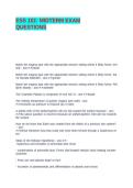 ESS 101&colon; MIDTERM EXAM QUESTIONS