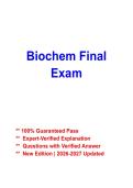 Biochemistry Final Exam Study Guide 2026&ndash;2027 &vert; Biochem Practice Questions & Comprehensive Review