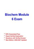 Biochemistry Module 6 Exam Study Guide 2026&ndash;2027 &vert; Biochem Practice Questions & Review