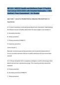 NR 222 &sol; NR222 Health and Wellness Exam 2 Practice Test Actual 2025&sol;2026 with Detailed Rationales &vert; 100&percnt; Verified &vert; Pass Guaranteed &ndash; A&plus; Graded