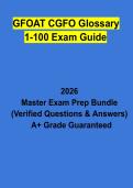 GFOAT CGFO Glossary 1&ndash;100 Exam Guide &vert; Study Guide&comma; Questions&comma; Answers & Certification Review