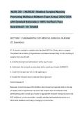  NURS 201 &sol; NURS201 Medical Surgical Nursing Promoting Wellness Midterm Exam Actual 2025&sol;2026 with Detailed Rationales &vert; 100&percnt; Verified &vert; Pass Guaranteed &ndash; A&plus; Graded