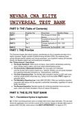 S-Tier Nevada CNA Elite Test Bank 2026&sol;2027 &vert; 33&plus; Scenario-Based Questions & Rationales &vert; Headmaster Skills & State Board Prep