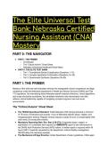 Elite Nebraska CNA State Exam Test Bank 2026&sol;2027 &vert; 44&plus; Master-Level Q&A &vert; DHHS & Title 172 Compliance
