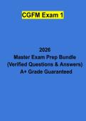 CGFM Exam 1 Study Guide &vert; Practice Questions&comma; Answers & Certified Government Financial Manager Review