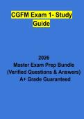CGFM Exam 1 Study Guide &vert; Practice Questions&comma; Answers & Certified Government Financial Manager Certification Review