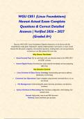 WGU C851 &lpar;Linux Foundations&rpar; Newest Actual Exam Complete Questions & Correct Detailed Answers &vert; Verified 2026 &ndash; 2027 &lpar;Graded A&plus;&rpar;&NewLine;