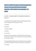 NUR 210 &sol; NUR210 Principles of Pharmacology Exam 2 Practice Test Actual 2025&sol;2026 with Detailed Rationales &vert; 100&percnt; Verified &vert; Pass Guaranteed &ndash; A&plus; Graded