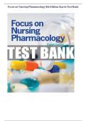 TEST BANK FOR FOCUS ON NURSING PHARMACOLOGY&comma; 8TH EDITION BY KARCH&vert; ALL CHAPTERS &vert; QUESTIONS & 100&percnt; VERIFIED ANSWERS AND RATIONALES