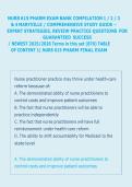 NURS 615 PHARM EXAM BANK COMPILATION 1 &sol; 2 &sol; 3 &NewLine;& 4 MARYVILLE &sol; COMPREHENSIVE STUDY GUIDE &ndash; &NewLine;EXPERT STRATEGIES&comma; REVIEW PRACTICE QUESTIONS FOR &NewLine;GUARANTEED SUCCESS &NewLine;&sol; NEWEST 2025&sol;2026 Terms in this set &lpar;870&rpar; TABLE &NewLine;OF CONTENT 1&rpar; NURS 615 PHARM FINAL EX