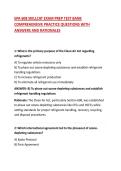 EPA 608 SKILLCAT EXAM PREP TEST BANK COMPREHENSIVE PRACTICE QUESTIONS WITH ANSWERS AND RATIONALES