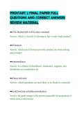 PROSTART 2 FINAL PAPER FULL &NewLine;QUESTIONS AND CORRECT ANSWERS &NewLine;REVIEW MATERIAL
