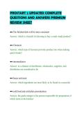 PROSTART 2 UPDATED COMPLETE &NewLine;QUESTIONS AND ANSWERS PREMIUM &NewLine;REVIEW SHEET 